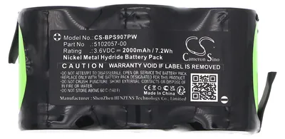Image de TECHTEK Batterie compatible avec [Black & Decker] 9078, 9078 Type 1 remplace 5102057-00