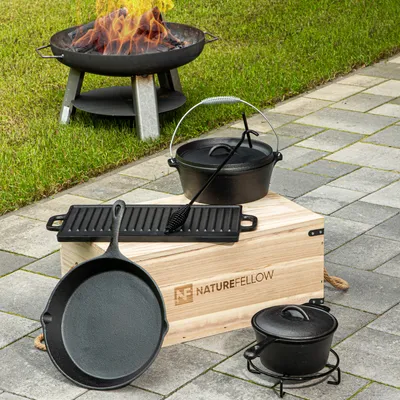 Produktbild von Dutch Oven Kochtopf - Set 9 - teilig