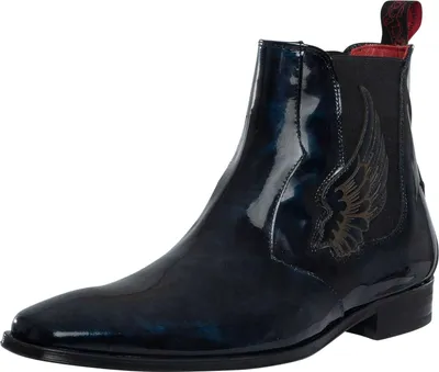 Produktbild von Jeffery West Chelsea Boots „wings“ aus Leder, Blau 42 EU