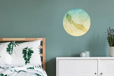 Produktbild von MuchoWow® - Schlafzimmer - Bilder - Der Kreis - Kunst für die Wohnung - Plastik - Kunstdruck - Wandbild