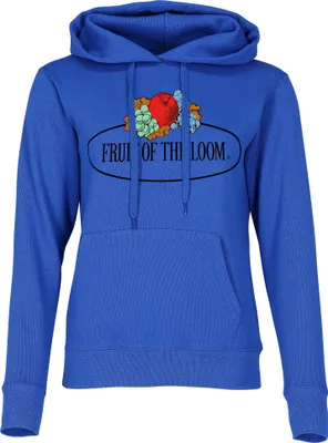 Produktbild von Fruit of the Loom Fruit of the Loom Damen Kapuzenpullover mit großem Vintage-Logo, Farbe:royal, Größe:XL