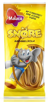 Produktbild von 10x Malaco Snöre Karamel-Kola 94g