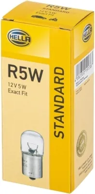 Obrázok produktu pre žárovka R5W 12V 5W (patice BA15s) HELLA (sada 10 ks) 8GA 002 071-121