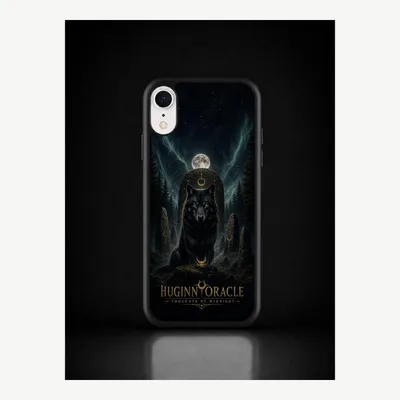 Obrázok produktu pre Puzdro na iPhone XR, ochranné puzdro s motívom krákavieho veštca – LUNØIR ©