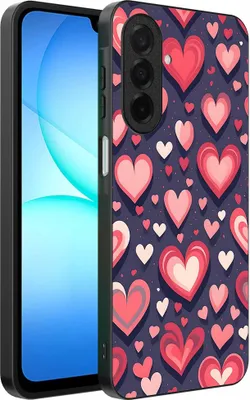 Productafbeelding van Geschikt voor:Samsung Galaxy A17 - Telefoonhoesje met hartjesprint - TPU achterkantbeschermingMet hartdessin - Smartphonica