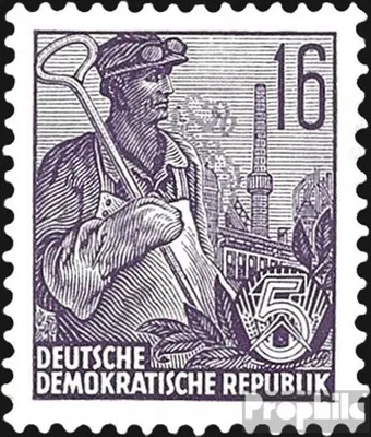 Produktbild von Briefmarken DDR 1953 Mi 412 postfrisch Fünfjahresplan (II)