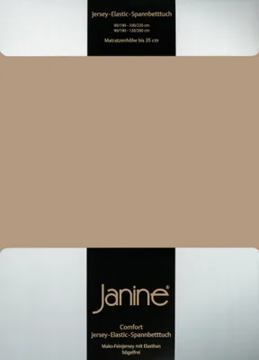 Produktbild von Janine JERSEY Spannbetttuch 5007 100 X 200 nougat