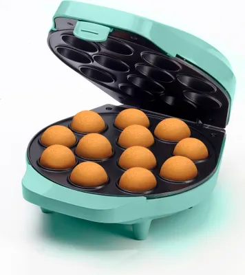 Produktbild von Bestron Cake-Pop-Maker im Retro Design, inklusive Cake-Pop-Butler, Gabel & 12 Cake-Pop-Sticks, 700 W, Farbe: Mint