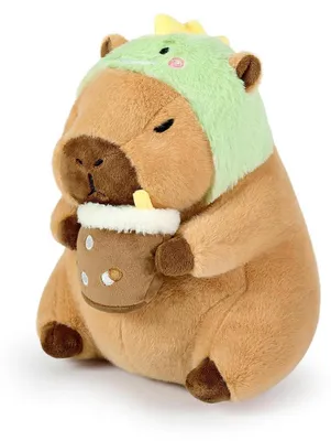 Produktbild von Plüschtier Capybara Kuscheltier Stofftier Kawaii Plüsch Kissen Spielzeug Wurfkissen 35cm