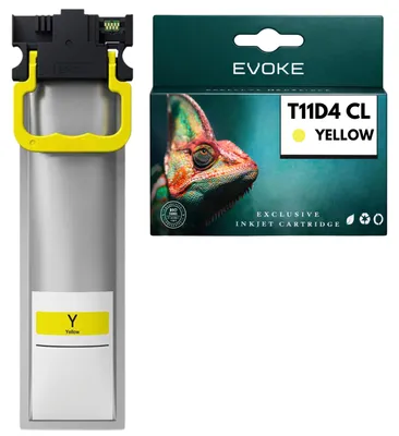 Produktbild von Evoke-Patronen, kompatibel mit dem Epson-Drucker T11D4 C13T11D440, gelb, 75 ml, kompatibel mit WF-C5390DW und WF-C5890DWF