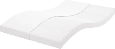Image de Matelas en mousse blanc 140x210 cm 7 zones dureté 20 ILD