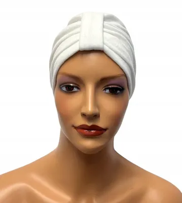 Produktbild von Eva Design Emma Turban-Mütze Weiß Damen Viskose