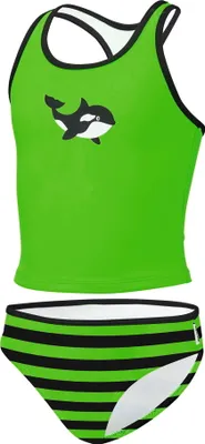 Produktbild von BECO SEALIFE Mädchen Kinder Tankini Badeanzug pink / grün Größe 128 grün/schwarz UV50+
