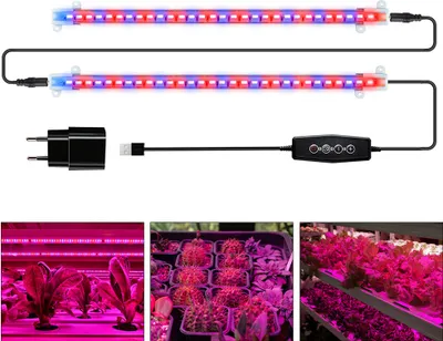 Produktbild von 40W Pflanzenlampe Vollspektrum LED Pflanzenlicht Dimmbar Wachstumslampe Zimmerpflanzen Grow Lampe mit Timer