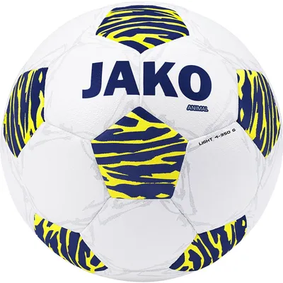 Produktbild von JAKO Unisex Lightball Animal, Farbe:weiß/navy/neongelb, 350g, Größe:4
