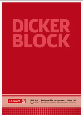 Image de BRUNNEN 1052688 Block "Dicker Block" A4 kariert