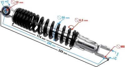 Zdjęcie produktu dla Tylny amortyzator B-Max 125