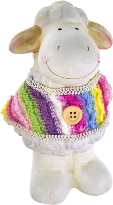 Image de Mouton en céramique dans un pull 13 cm