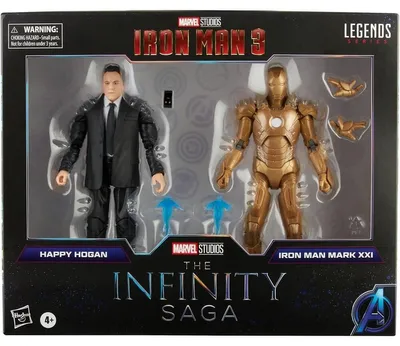 Obrázok produktu pre Hasbro - Marvel Infinity Saga Zestaw Figur: Iron Man 3 Happy Hogan i Mark XXI