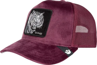 Produktbild von Goorin Bros. Velour Tiger Trucker Cap DESIRE Maroon Red