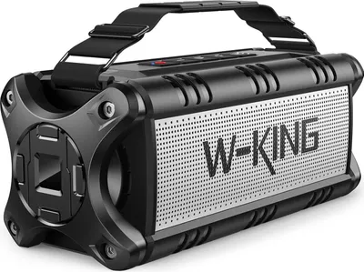 Produktbild von W-KING Bluetooth Lautsprecher (90W MAX), 50W Musikbox, Deep Bass EQ, Tragbarer Speaker, IPX6 Wasserdicht, Boombox Outdoor, 40H Spielzeit, Powerbank