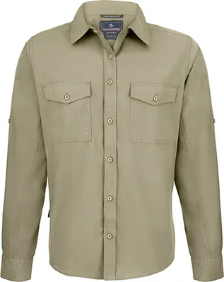 Image de Craghoppers Expert CES001 | Chemise à manches longues Expert Kiwi - Couleur : Pebble - Taille : XL
