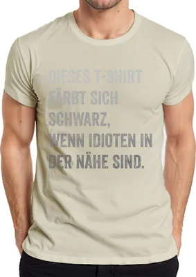 Zdjęcie produktu dla Staje się czarny, gdy idioci się zamykają śmieszny prezent humorystyczna fajna koszulka męska, natura, L