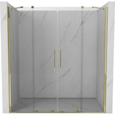 Obrázok produktu pre Mexen Velar Duo posúvacie sprchové dvere 180 cm, Priehľadné, zlaté - 871-180-000-02-50