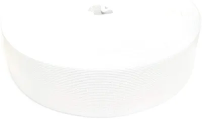 Gummiband 25 m x 50 mm, weiß, elastisch