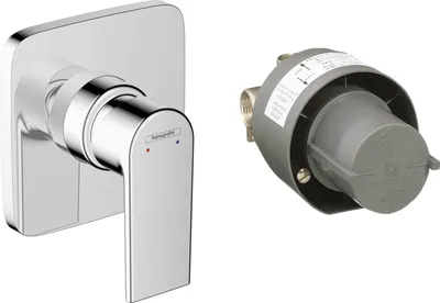 Zdjęcie produktu dla Hansgrohe Vernis Shape - Bateria prysznicowa podtynkowa z korpusem, chrom 71662000
