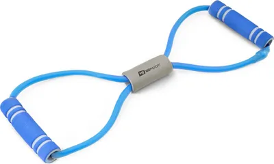 Produktbild von Hop-Sport Expander mit Schaumstoffgriffen HS-L042YG  Widerstandsbänder für Frauen Heimfitness, Krafttraining, Yoga, Pilates, Physiotherapie - blau