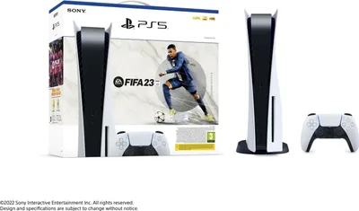 Produktbild von Sony PlayStation 5 PS5 Disc Konsole inkl. FIFA 23