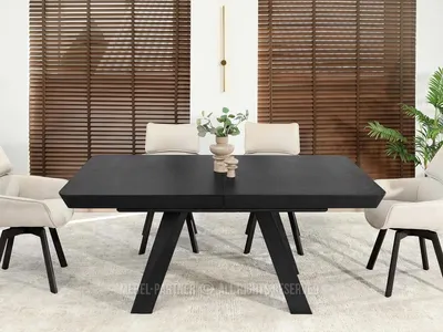 Produktbild von Ausziehbarer Esstisch 180(380)x100 ZENON - schwarz
