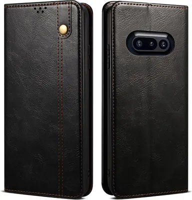 Produktbild von Hülle für Nothing Phone 3a Leder Brieftasche Schutzhülle mit Standfunktion Schwarz