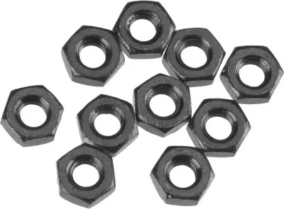 Produktbild von Axial AXA1040 Thin Hex Nut M3 Black (10)