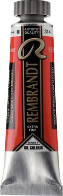 Zdjęcie produktu dla Tubka farby olejnej Rembrandt 15 ml Kadmowa czerwień medium 314