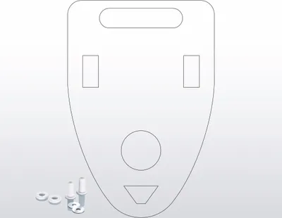 Produktbild von Montageset für Urinal mit Schallschutz