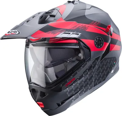 Image de Caberg Tourmax X Sarabe casque pliable, gris/noir/rouge, S (55/56)