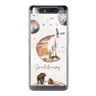 Produktbild von MuchoWow® Handyhülle Schutzhülle Hülle für Samsung Galaxy A80 Zitate - Kinder - Sprichwörter - Süße Träume - Jungen - Mädchen - Kinder Silikon Softcase Handy Hülle - Schutzdeckel