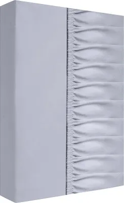 Zdjęcie produktu dla Prześcieradło z gumką, satyna bawełniana exclusive 200x220cm srebrne