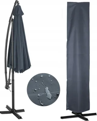 Obrázek produktu pro Obal na zahradní slunečník 192 x 44 x 192 cm černý