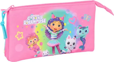 Immagine prodotto di Safta | Zaino scuola a tre scomparti - Kitten Gabi - 22 x 12 x 3 cm - Elegante e funzionale