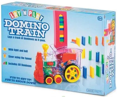 Zdjęcie produktu dla Zabawkowy pociąg Tobar Domino Lay and Play – kolorowa zabawka dla dzieci