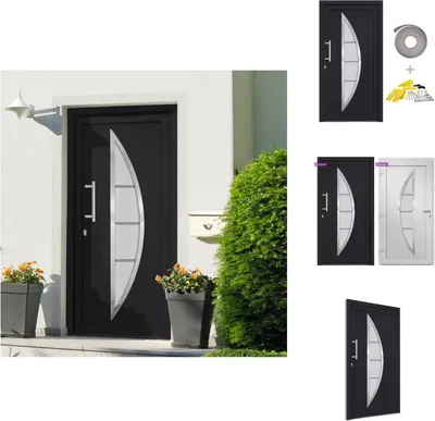 Produktbild von vidaXL Haustür Anthrazit 98x208 cm - Haustüren