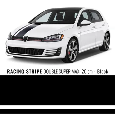 Produktbild von Stripes Klebestreifen für Auto 2F Schwarz 200 mm x 5 mt