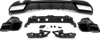 Produktbild von Diffuser Deluxe Vultran – Heckdiffusor – Für Mercedes E-Klasse W212 (2014-2016) – AMG E63 Stil – Glanz Schwarz