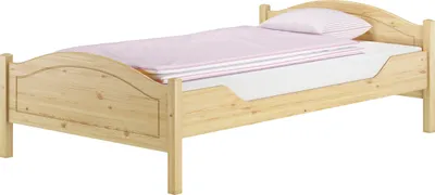 Produktbild von Überlanges Einzelbett 120x220 Kiefer Massivholz Landhausstil V-60.30-12-220ohne Zubehör