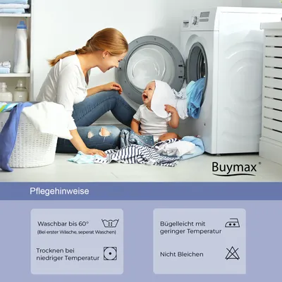 Produktbild von Buymax Spannbettlaken 120x200cm Baumwolle 100% Spannbetttuch Bettlaken Jersey, Matratzenhöhe bis 25 cm, Farbe Weiß