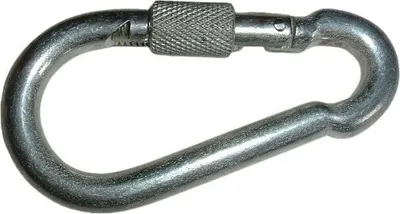 Produktbild von Karabiner mit Schraubverschluss 10mm für Kiespumpe oder Plunscher