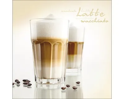 Produktbild von Glasbild White Latte Macchiato II 30x30 cm